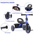thumbnail image 4 of KORIMEFA Toddler Tricycle for 2-5 Year Old, Kids Trike with Storage Basket 3 Wheel Bike Birthday Toys Gift for Girls Boys, Blue, 4 of 11