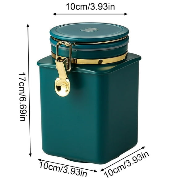 Storage Container Clearance! 1.1L Coffee Canister Airtight Stainless Kitchen Storage Container with Date and for Grounds Tea Flour Cereal