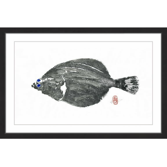 "Parrot Fish" Framed Painting Print