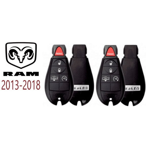 2 New Ram 2013 - 2018 Fobik Remote Key Gq4-53t W Air Suspension Remote Start VLS