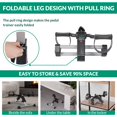 thumbnail image 5 of VIVIJASON Pedal Exerciser - Folding Portable Exercise Peddler - Under Desk Mini Exercise Bike for Arm/Leg Workout - Adjustable Fitness Rehab Equipment for Elderly Seniors with LCD Display, 5 of 7