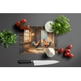 thumbnail image 3 of Carolines Treasures DAC7654LCB 15 x 12 in. Chickens in the Coop Glass Cutting Board, 3 of 5