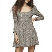 Topshop Animal Print Stretch Knit Dress, Size US 8