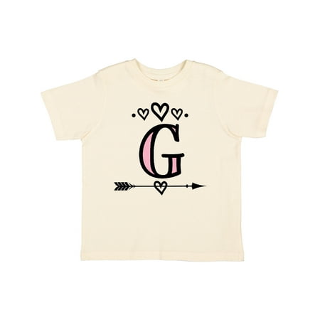 

Inktastic Letter G Monogram Tribal Arrow Girls Toddler T-Shirt