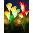 thumbnail image 1 of Luces solares Luces de flores de estaca de jardín al aire libre, luces LED de lirio multicolor que cambian de color para patio, césped, jardín, decoración de patio Namotu WMZY-1249, 1 of 7