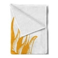 thumbnail image 2 of Modern Soft Flannel Fleece Throw Blanket, Source of Life Sun Like Beams and Wave Like Clouds Image Print Illustration, Cozy Plush for Indoor and Outdoor Use, 50" x 70", Yellow Blue, by Ambesonne, 2 of 5