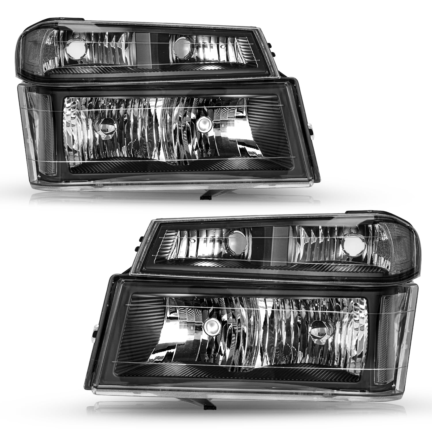 Headlight Assembly For 2004-2012 Chevy Colorado Canyon Bumper Headlamp 04-12