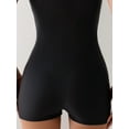 thumbnail image 5 of CL231105 Black and White Side Block Tropical Print Athletic One Piece, 5 of 5