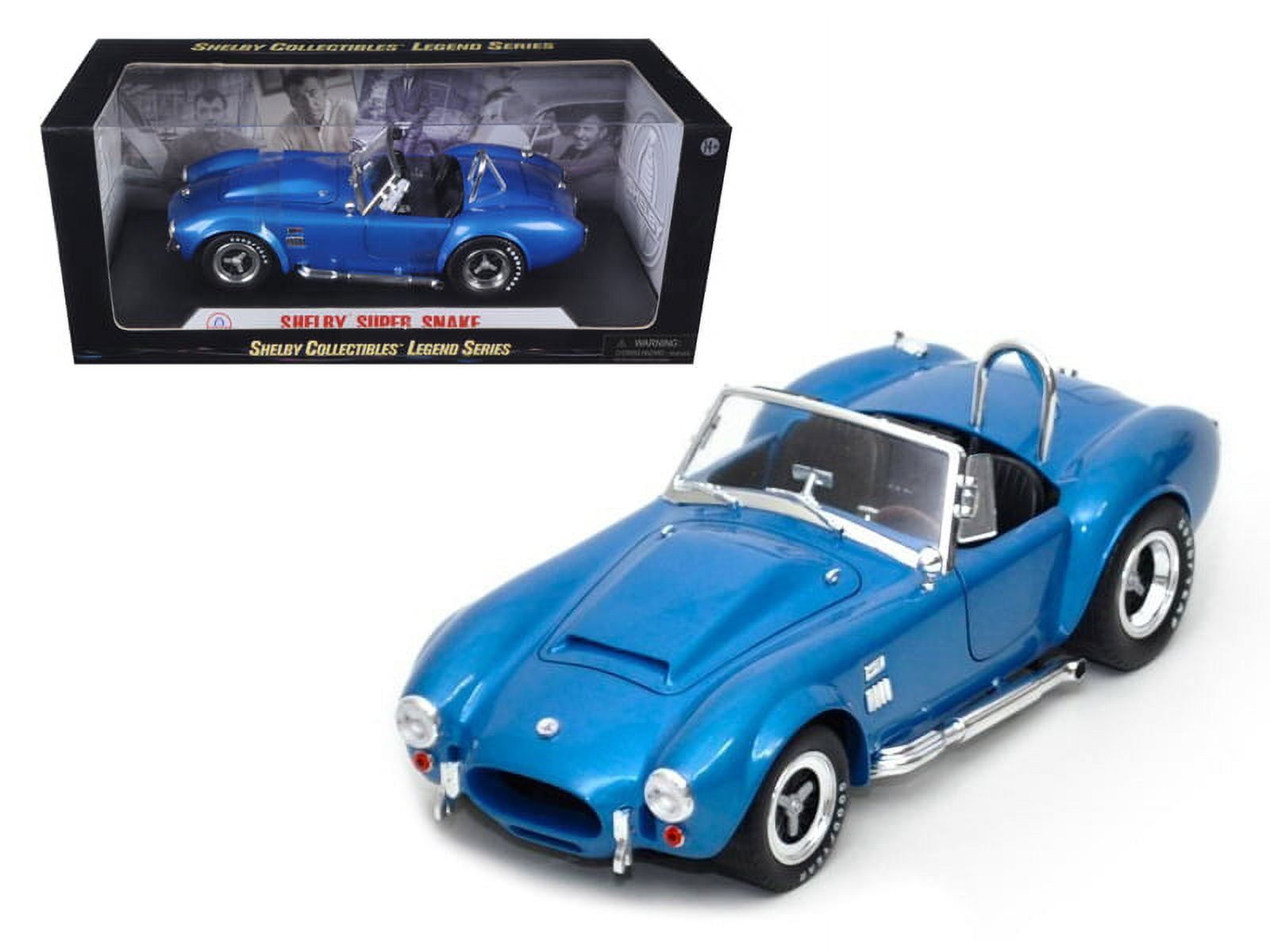 ミニカー FORD SHELBY COBRA 1/18 1966 Shelby Cobra Super Snake Blue 1/18 Diecast Model Car by
