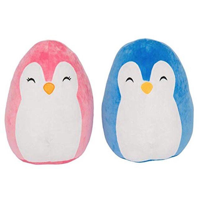 Kellytoy Squishmallow 9 "Blue Penguin Almohada de peluche súper suave para mascotas Squishmallow 734689171354