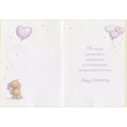 thumbnail image 2 of Designer Greetings 2 Bears Holding Heart Balloons on Shimmering Paper Anniversary Congratulations Card, 2 of 2