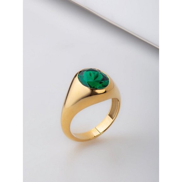 Men Handmade Ring , Green Stone Ring , Emerald Stone Ring , Sterling Silver Vintage Ring , Men Silver Jewelry , Anniversary Gifts for Hims