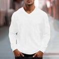 thumbnail image 2 of fatyb Men's Long Sleeve T Shirts Big and Tall V Neck Loose Tops Lightweight Casual Basic Tee for Men, 2 of 7