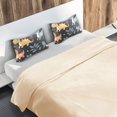 thumbnail image 5 of Yayeee Pillowcase Standard Size Set of 2 Satin Wrinkle Resistant Pillow Case, Orange Dinosaur, 5 of 7