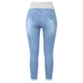 thumbnail image 5 of Stamzod Maternity Jeans for Women Over Belly Skinny Denim Pants Comfy Slim Fit Stretchy Pregnancy Pants XXL, 5 of 9