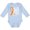 AE-Light Blue, variant on Never Stop Fighting Leukemia Awareness Orange Ribbon Boys or Girls Long Sleeve Baby Bodysuit