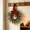 Wine, variant on CSSJKYJ 1 PC Christmas Wreath Christmas Kitchen Cabinet Wreaths with Burlap Ribbon Mini Wreath Pine Garland Frosted Cedar Pine Cone Hanging Garlands Candle Rings for Front Door Window Chair Wall