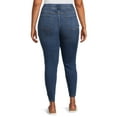 thumbnail image 3 of Terra & Sky Women's Plus Size Jeggings, 28" Inseam, Sizes 0X-5X, Single and 2-Pack, 3 of 5