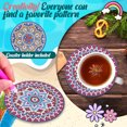 thumbnail image 4 of Juego de posavasos artísticos Cgtredaw 8 Uds Mandala, 4 of 8