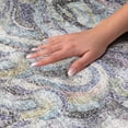 thumbnail image 3 of Addison Rugs Dream Shag Premium Machine Washable Transitional Mosaic Waves Stormy Rectangle Rug, 3' x 5', 3 of 8