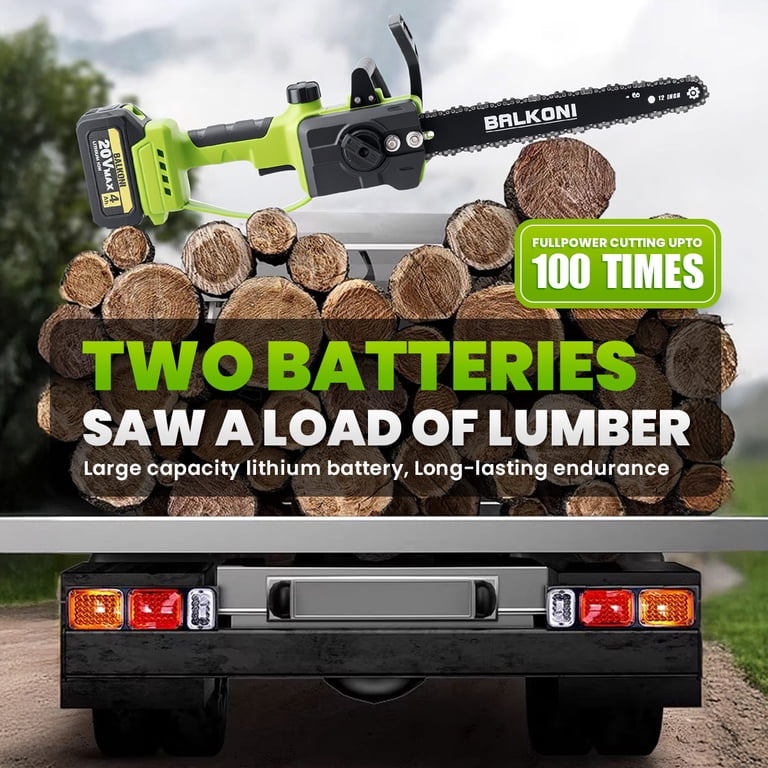 新品未開封 BLAHRMY CHAINSAW 12inch 12 Inch Cordless Brushless Electric Chainsaw, 9000RPM High Speed