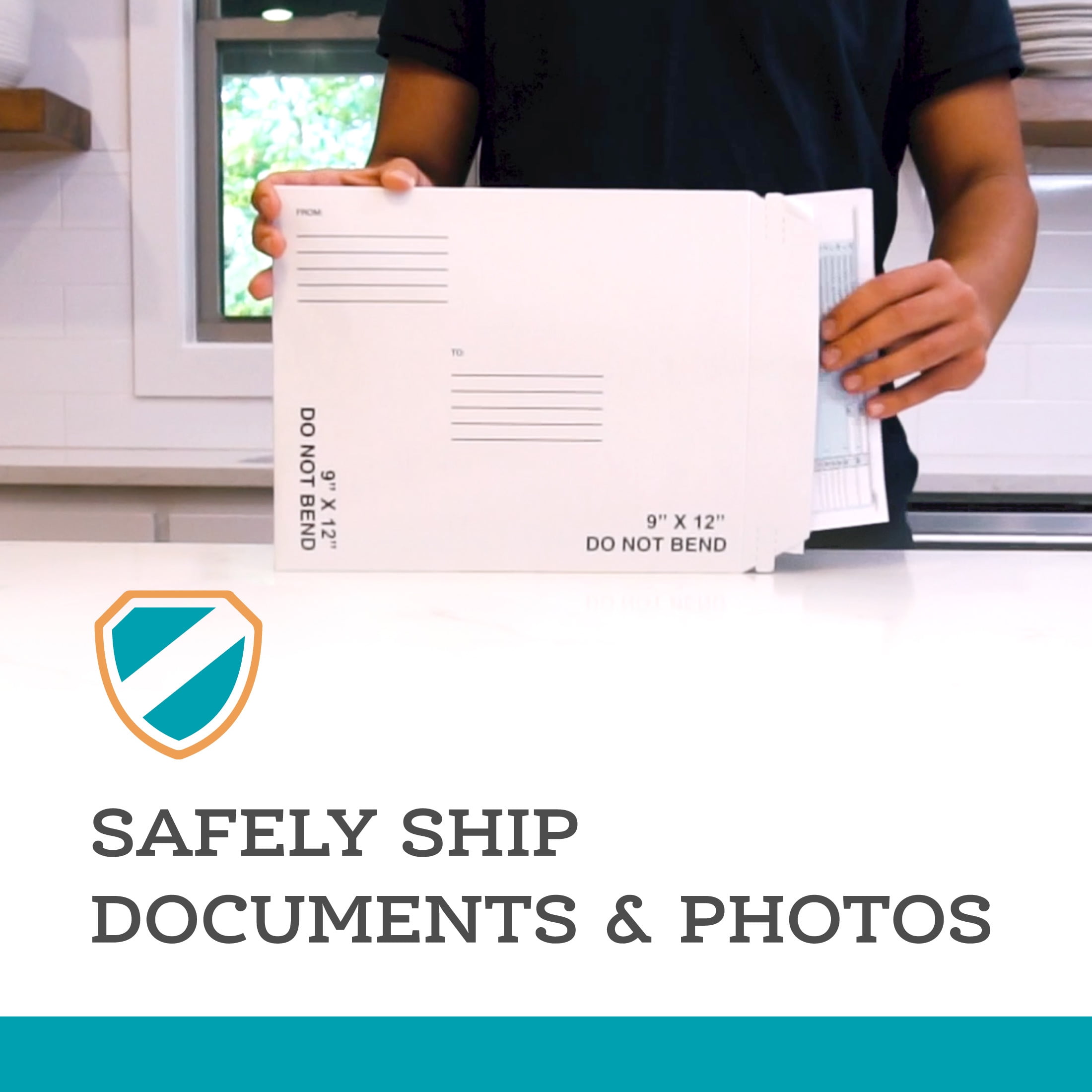Pen+Gear Document Mailer, Self Seal Stay Flat Mailer, 9 in x 12 in, White