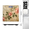 thumbnail image 2 of High Precision Body Weight Scale Smart Bathroom Scales with Large LCD Display(400lbs),Decorative for Bedroom-Vintage Roses And Script On Vintage Paper Background, 2 of 4
