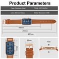 thumbnail image 6 of Men’s Vintage Quartz Watch Rectangular Dual-Dial Design with Dual Time Zone,Waterproof Man Watch with Leather Strap, Perfect for Travel & Business, 6 of 7