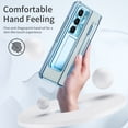 thumbnail image 2 of Dteck Compatible for Samsung Galaxy Z Fold 6 Case with Flat Hinge Protection, Built-in Front Screen Protector Full Body Case for Samsung Z Fold 6 Case, Metal Camera Protector & Kickstand,Blue, 2 of 7