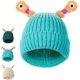 thumbnail image 1 of Kids cute luminous little monster knitted hat, funny luminous monster handmade hat, women winter hats, kids winter hat, 1 of 5