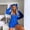 Blue, variant on Hoodies for Women,Flash Picks Women's Long Sleeve Hooded Jumpsuit Pajamas Casual Winter Warm Rompe Sleepwear
