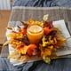 thumbnail image 4 of Uuiauoio Maple Leaf Pumpkin Berry Harvest Candle Ring Fall Thanksgiving Centerpiece Decorative Wreath for Table Mantel Seasonal Home Decor, 4 of 6