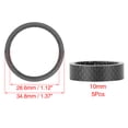 thumbnail image 2 of 5pcs Headset Spacer Matte Black Carbon Fiber 1 1/8 Inch for Cycling 10mm, 2 of 6