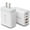 White-2pcs, variant on YIIYRY USB C Charger Block,40W 4-Port Fast Charging Block,USB C Wall Charger for Cell Phone,Headphone,Phone Accessories,Wall USB-C Adapter