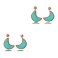 thumbnail image 2 of Sonducket 1 par de pendientes colgantes vintage de verano, joyería portátil para novias, accesorio colgante para el hogar, playa, verde claro Verde claro 2piezas, 2 of 6
