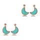 thumbnail image 2 of Sonducket 1 par de pendientes colgantes vintage de verano, joyería portátil para novias, accesorio colgante para el hogar, playa, verde claro Verde claro 2piezas, 2 of 6