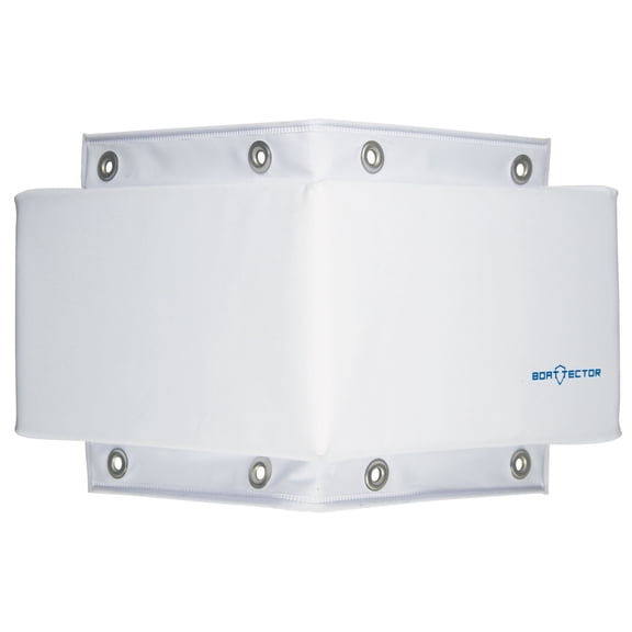 Extreme Max 3006.7333 BoatTector Corner Dock Bumper - Large (12" x 12" x 6" x 4"), White