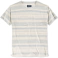 thumbnail image 1 of American Rag - Camiseta gráfica con costuras de cremallera a rayas para hombre, azul, pequeña American Rag Camiseta gráfica, 1 of 1