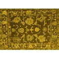 thumbnail image 1 of Ahgly Company Machine Washable Indoor Rectangle Abstract Yellow Modern Area Rugs, 2' x 3', 1 of 4