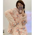 thumbnail image 2 of Sanrio Themed Flannel Pajama Set for Women,Warm Cozy Loungewear Set, 2 of 4