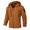 Coffee, variant on Mens Mountain Waterproof Jacket Windproof Raincoat Autumn and Winter Warm Hooded Coat(Purple,XL)