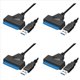 thumbnail image 1 of 4X Cable USB Sata Adaptador Sata 3 una USB 3.0 Cable Adaptador USB Sata Soporte de Disco Duro Ssd Hdd de 2,5 Pulgadas, 1 of 5