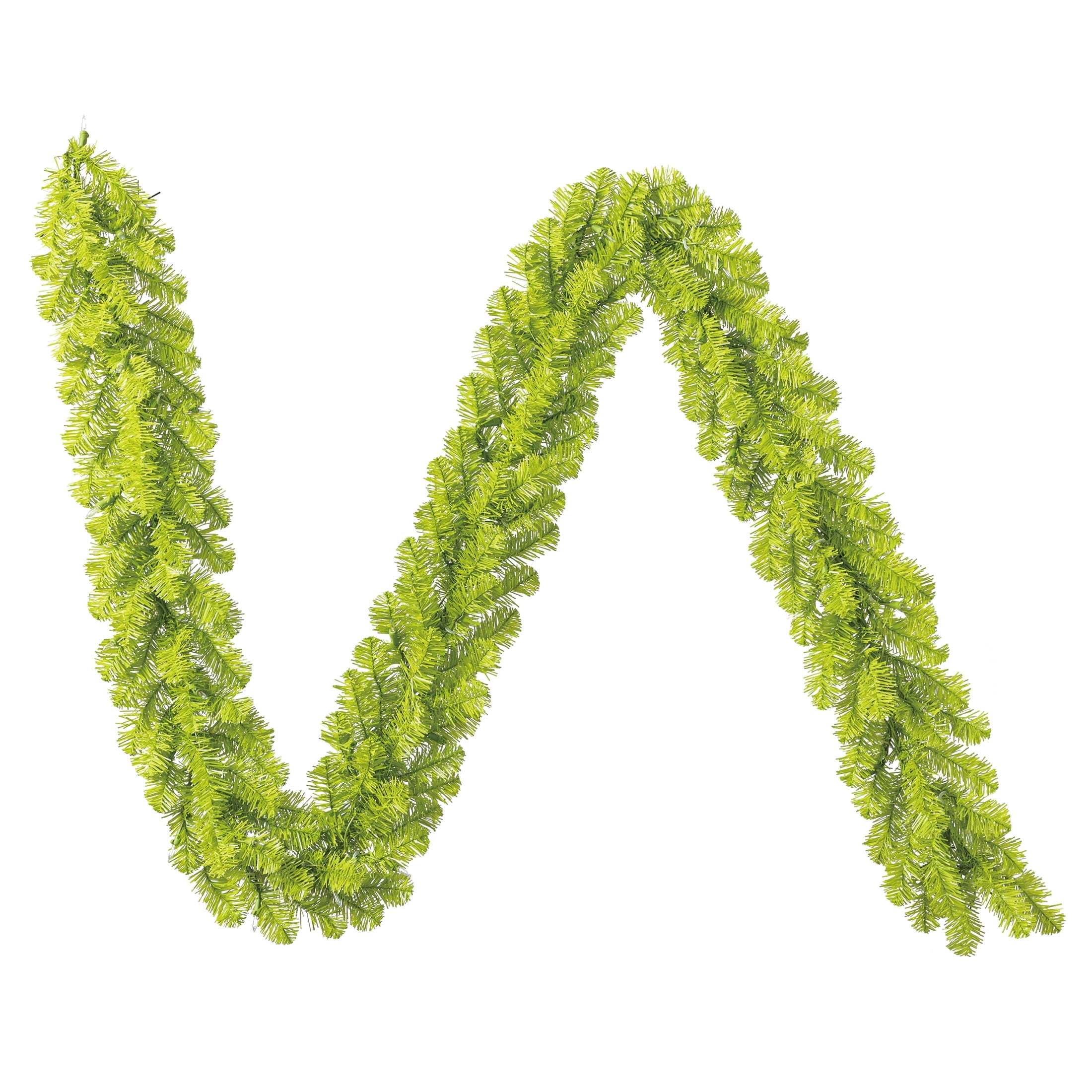 Lawndale Spruce Pre-Lit Warm White LED Artificial Christmas Garland, Green, 9', by Holiday Time