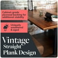 thumbnail image 4 of HEIRLOUM Reclaimed Wood Table Top - Rustic Recycled Solid Wood Perfect for Kitchens, Dining and Coffee Table Top (1pc 24" x 30", SP2430), 4 of 6