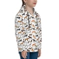 thumbnail image 3 of Fotbe Horse Pattern Youth Pullover Hooded Sweatshirt, Boys Hoodie, Kangaroo Pocket Hoodie for Kids Girls -Small, 3 of 6