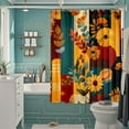 thumbnail image 4 of TIELUTT Fabric Shower Curtain Liner with Botanical Shower Curtains for Bathroom Shower Curtains for Bathroom Window Fabric Shower Curtains for Bathroom Basketball Shower Curtain And Rug Bathroom Curta, 4 of 5