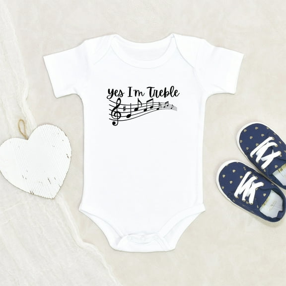 Newbabywishes - Cute Yes I'm Treble Mucisian Baby Clothes for Boys and Girls - Newborn Baby Clothes