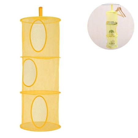 

Mesh Hanging Storage Basket Foldable Network Storage Space Storage Bag Organiser for Toys Multifunctional Bra Drying Basket