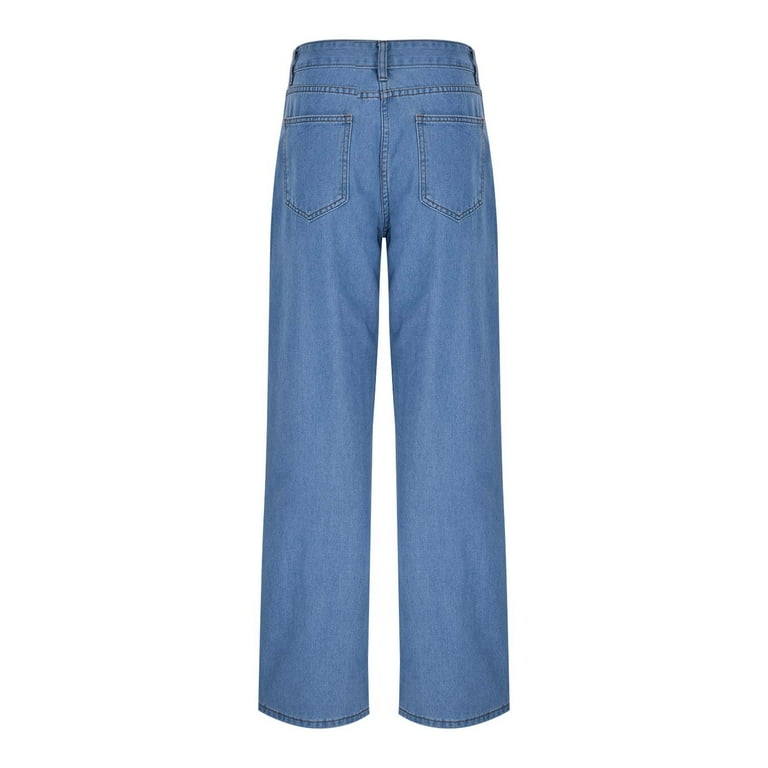 OJSFQUFP high waisted jeans tummy control Light Blue Women's OJSFQUFP high waisted jeans tummy control Light Blue Women's