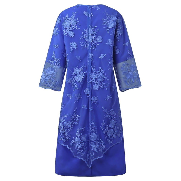 sachin and babi light blue dress Embroidered Floral Fit and Flare Dress in Gold